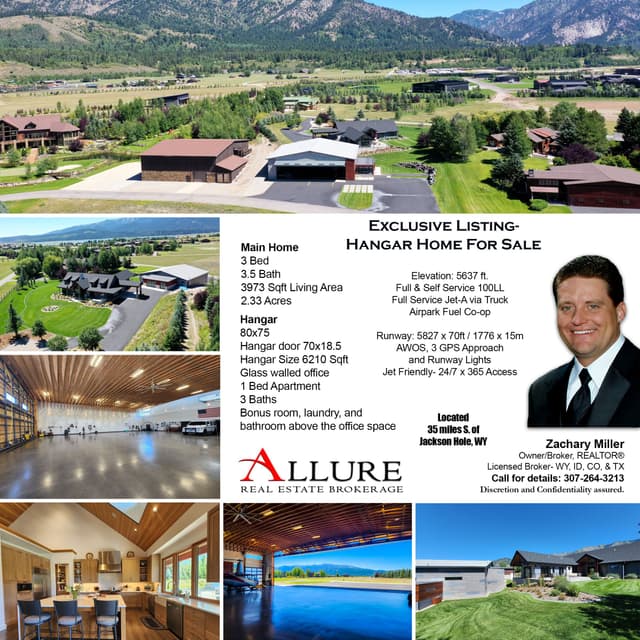 46U Alpine Airpark Hangar House For Sale 1